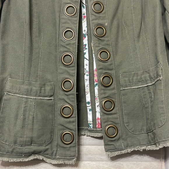 Army green fitted blazer - Picture 4 of 7